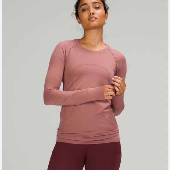 Lululemon Athletica Pink Fitted Long Sleeve Top - Picture 1 of 4